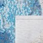 Safavieh Aria Abstract 6"6" Square Ivory and Navy Area Rug, , large