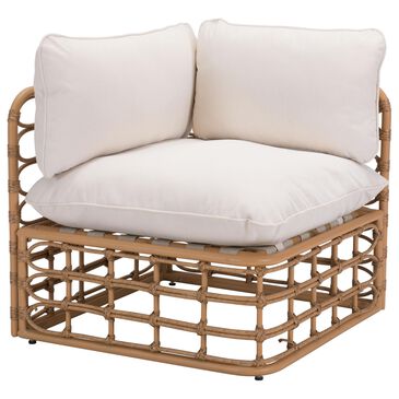 Zuo Modern Kapalua Corner Chair in Beige, , large