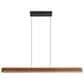 Golden Lighting Silva 1-Light Pendant in Black and Walnut, , large