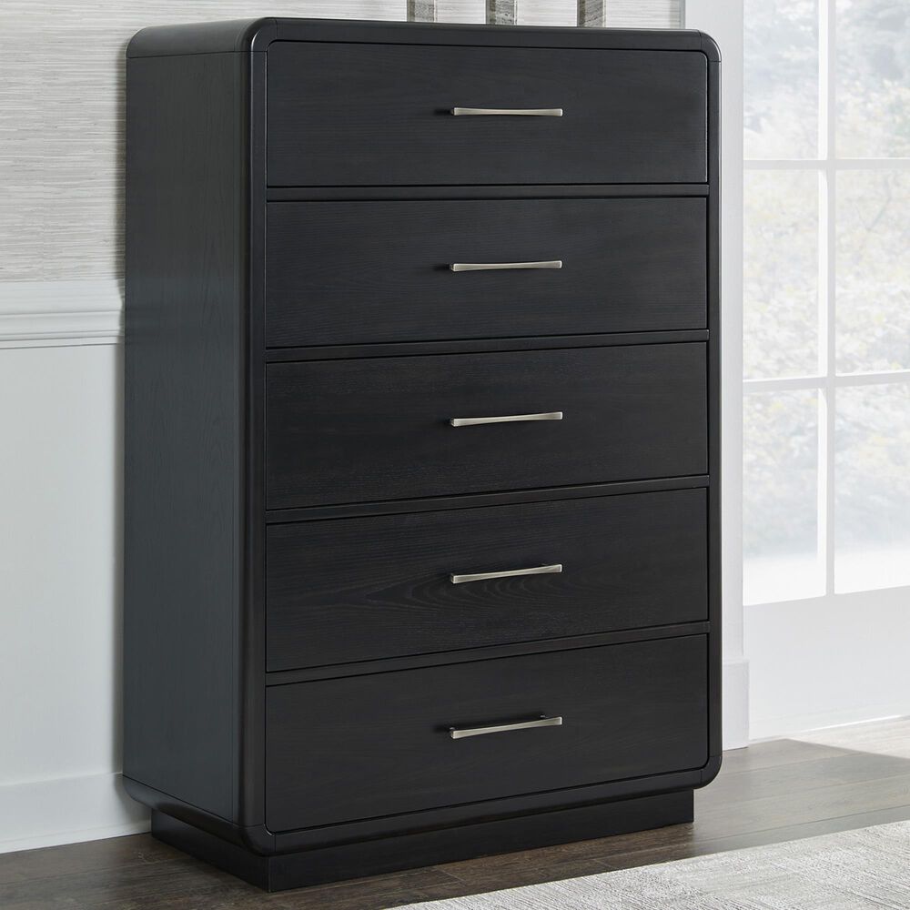 Millenium Rowanbeck 5-Drawer Chest in Black, , large
