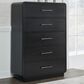 Millenium Rowanbeck 5-Drawer Chest in Black, , large