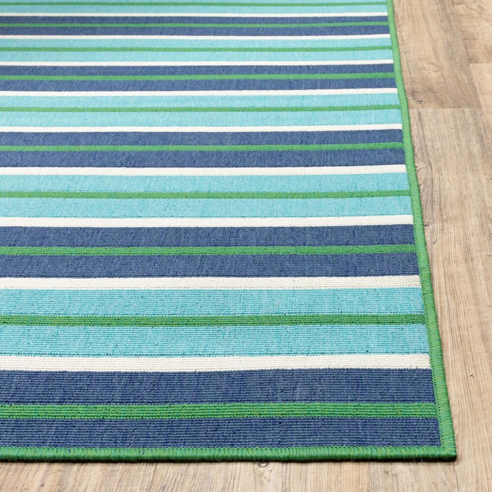 Oriental Weavers Meridian 9652F 2&#39;3&quot; x 7&#39;6&quot; Blue Runner, , large