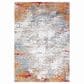 Surya Solar 12" x 15" Orange, Saffron, Red, Sky Blue, White, Gray and Charcoal Area Rug, , large