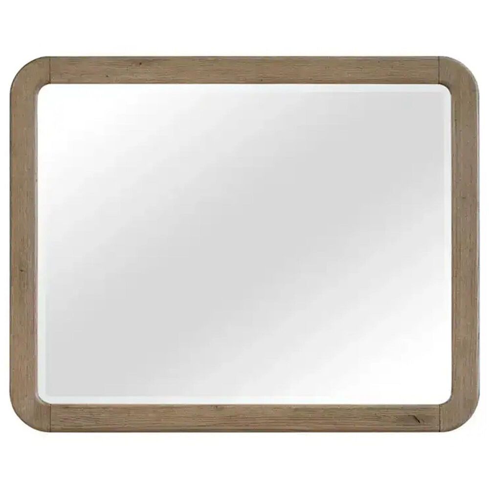 Sterling Timber Playa Landscape Mirror in English Knotty Oak, , large