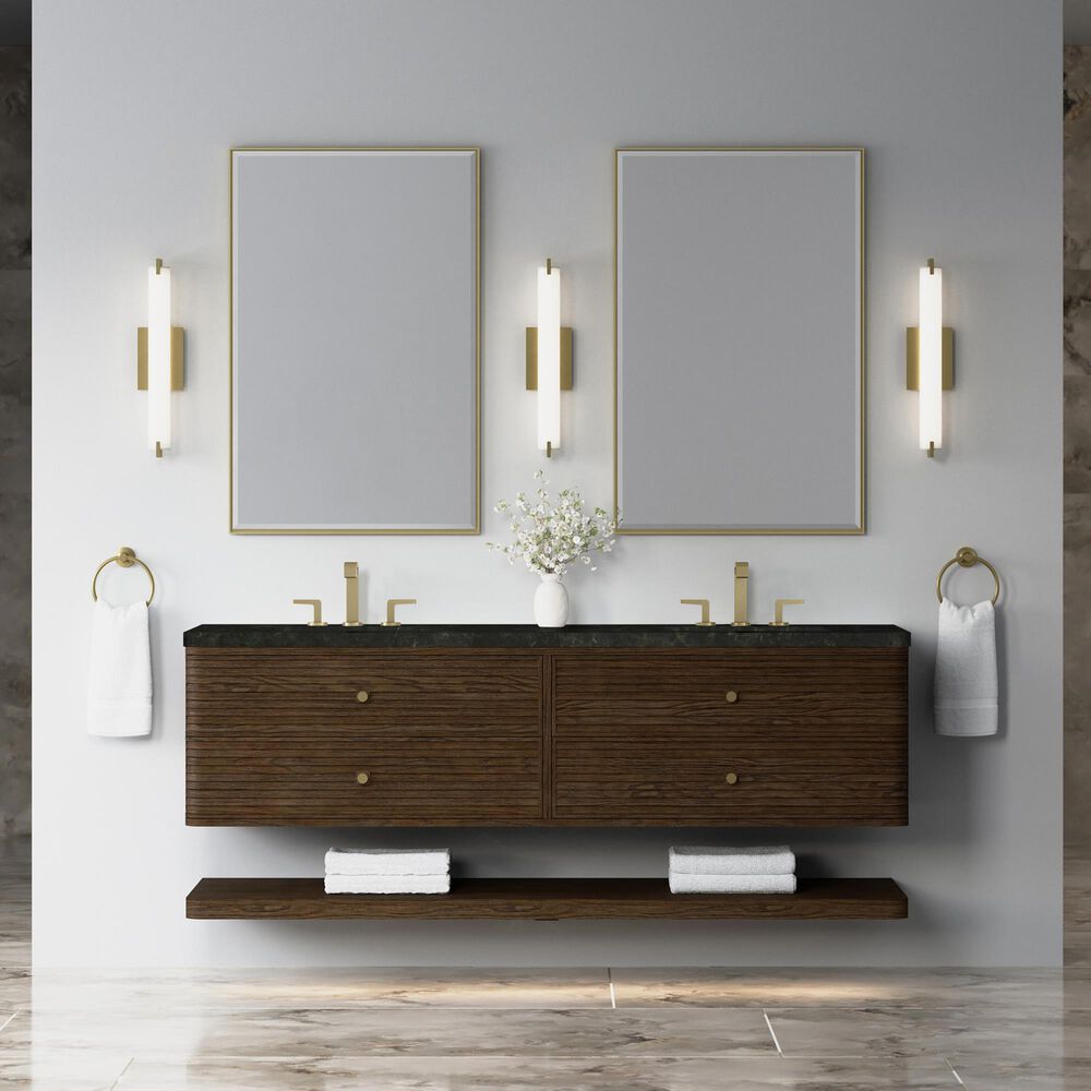 James Martin Allamari 72" Double Bathroom Vanity in Sable with 3 cm Phantome Eclos Top and Rectangular Sinks, , large