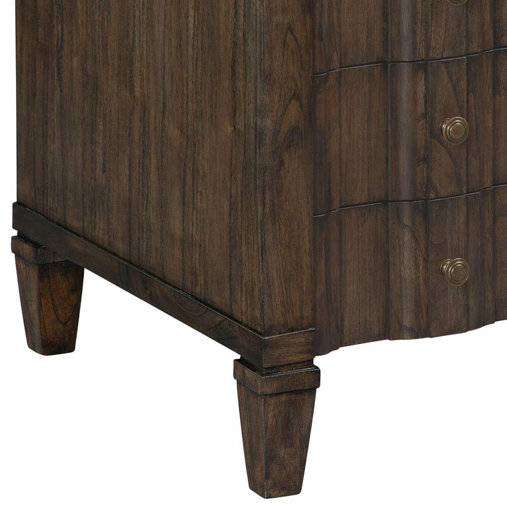 Hekman Linwood 3-Drawer Chairside Chest in Brown, , large