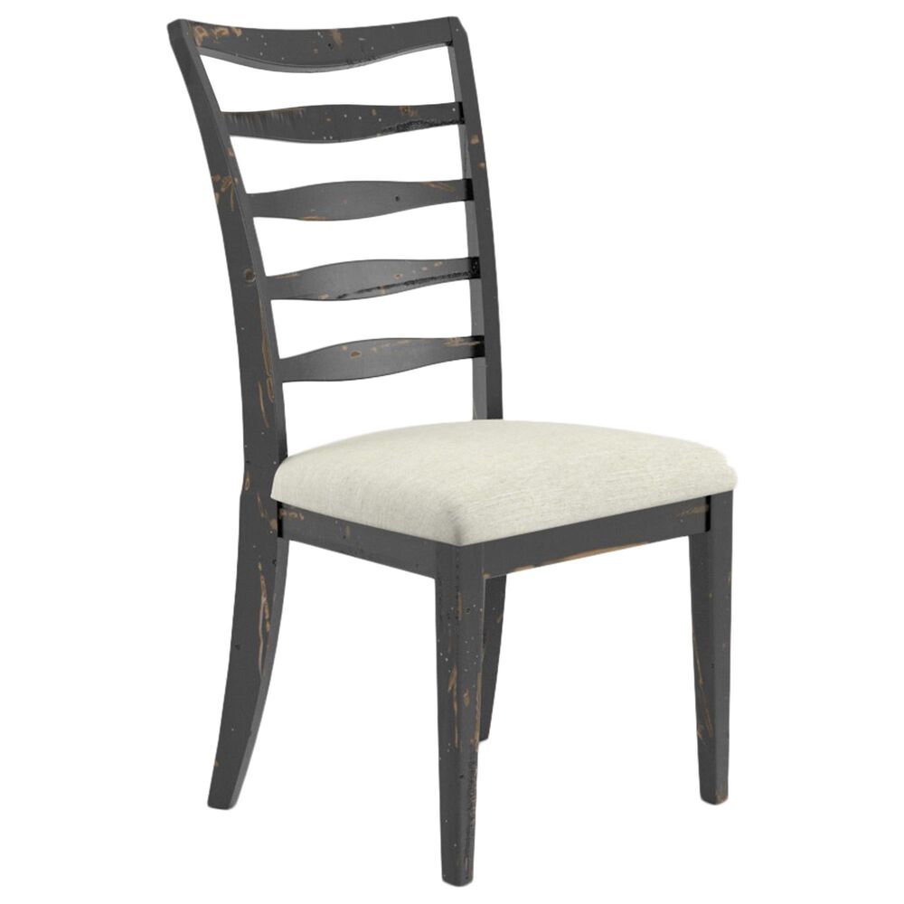 Declan Dining Champlain Side Chair in Distressed Black, , large