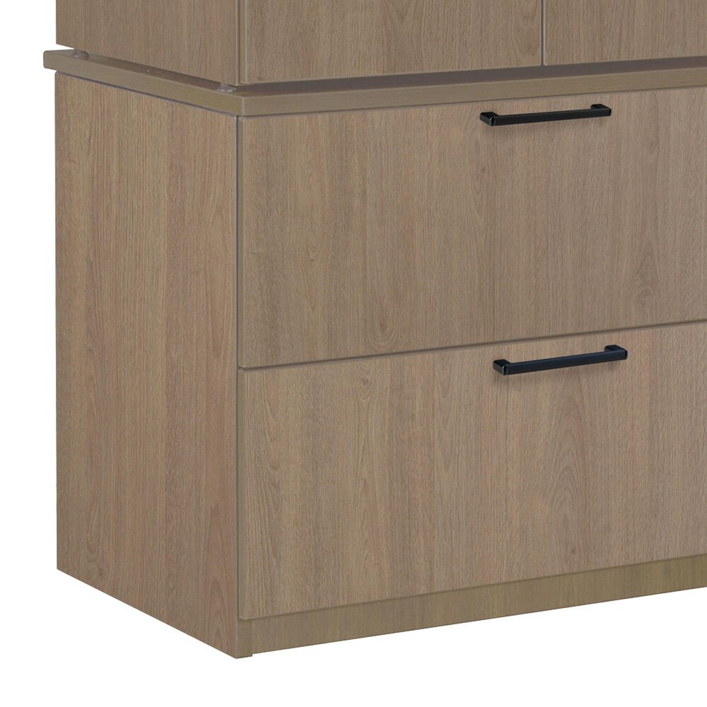 Regency Global Sourcing Legacy 2-Piece Lateral File with Stackable Storage Cabinet in Noble Oak, , large