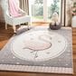 Safavieh Carousel CRK15 8" x 10" Pink and Ivory Kids Area Rug, , large