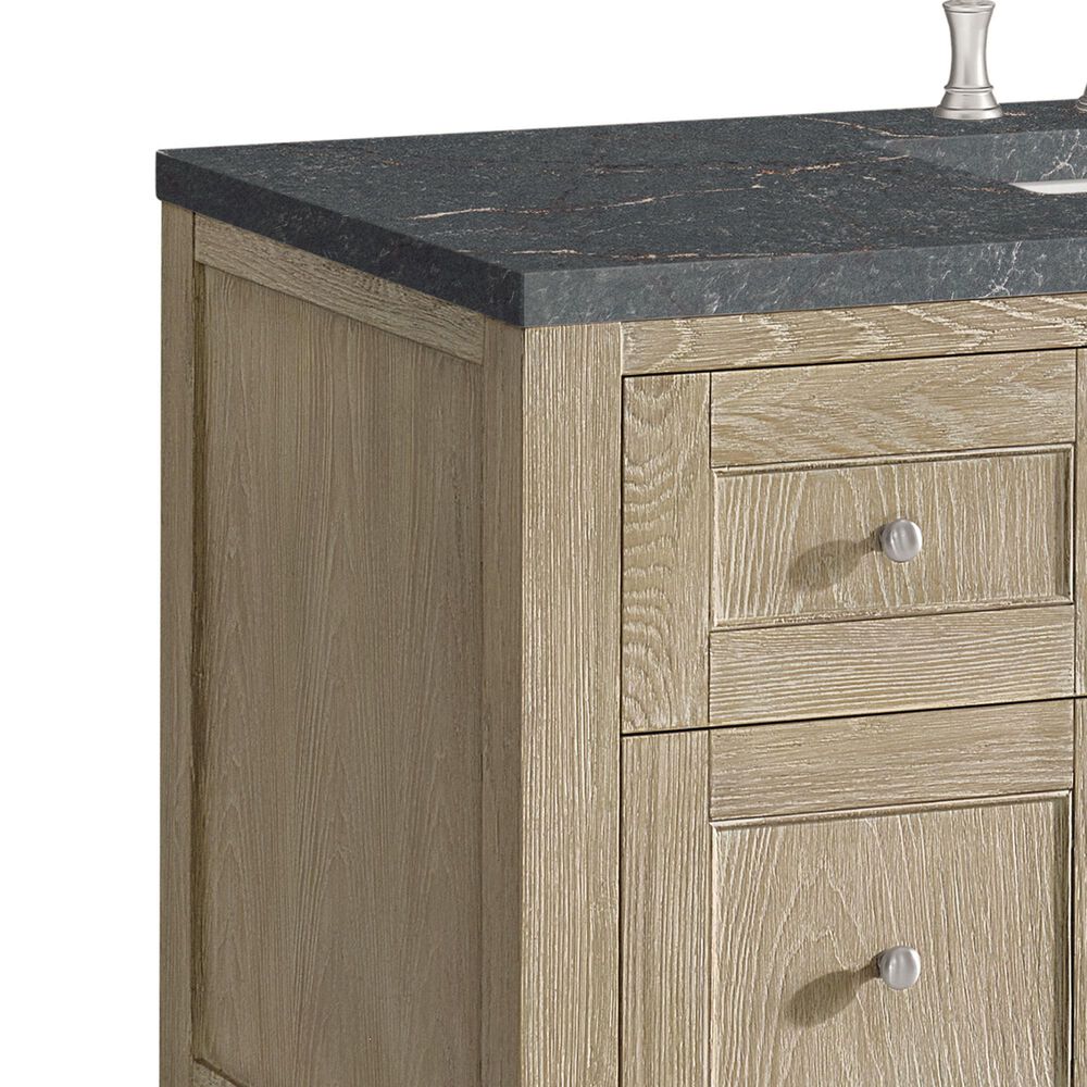 James Martin Vanities Breckenridge 48&quot; Single Vanity in Whitewashed Oak with 3 cm Parisien Bleu Quartz Top, , large