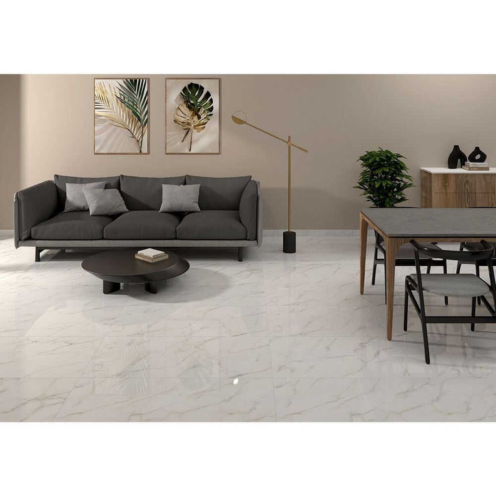 MS International Kaya Calacatta Lucca 24&quot; x 48&quot; Polished Porcelain Tile, , large