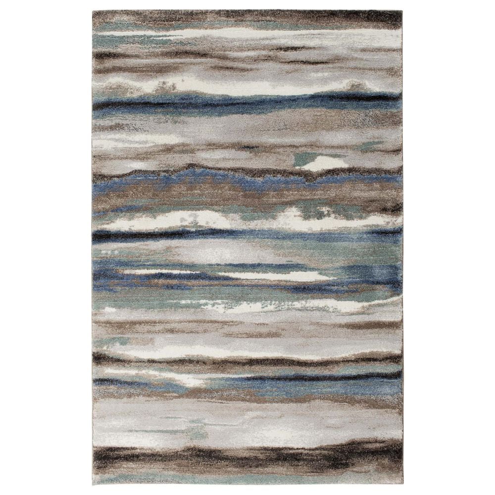 Central Oriental Structures Maisie Dusk and Multicolor 2"3" x 7"6" Runner, , large