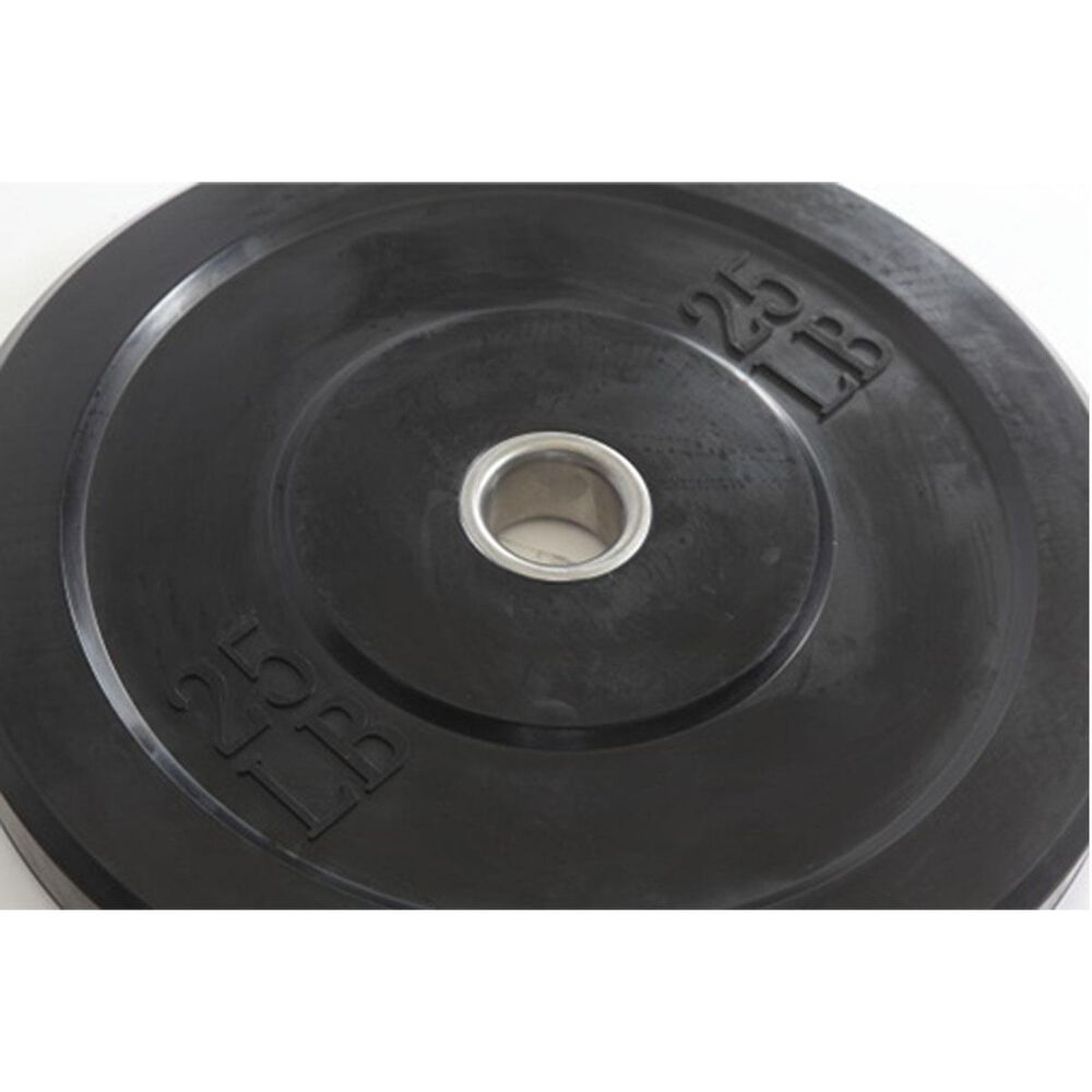 Apollo Athletics, Inc. 25 lb. Rubber Bumper Plate in Black, , large