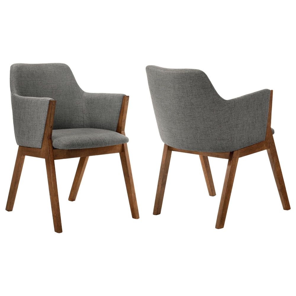 Blue River Renzo Dining Chair in Charcoal/Walnut (Set of 2), , large