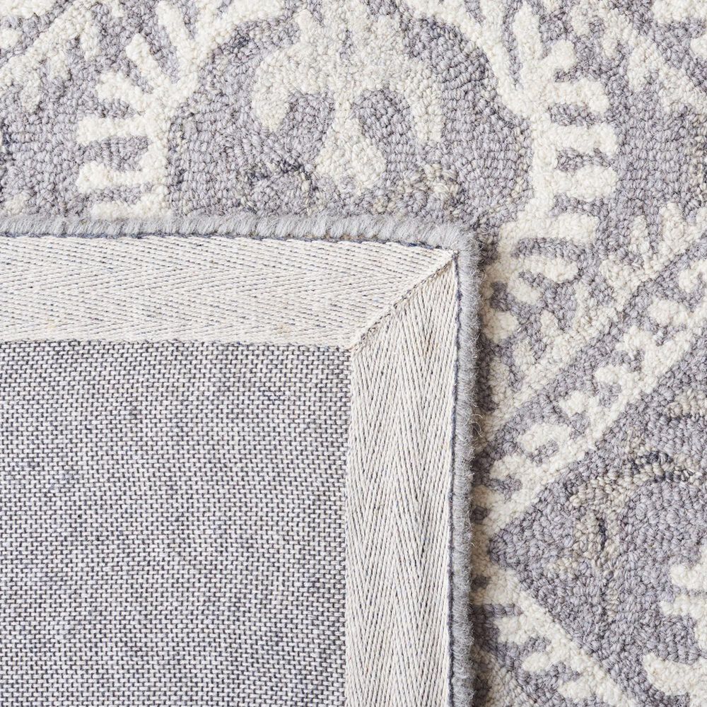 Safavieh Micro-Loop Southwestern 2&#39;3&quot; x 9&#39; Ivory and Grey Runner, , large