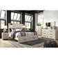 Ashley Cambeck King Storage Bed in Whitewash with Lighting, , large