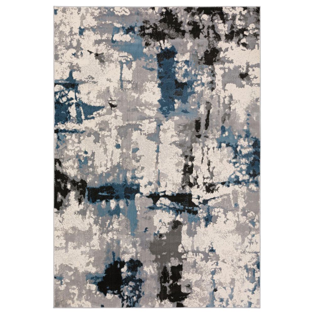 Dalyn Rug Company Cascina Gray and Blue 5"1" x 7"5" Area Rug, , large
