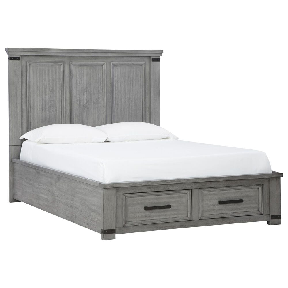 Ashley Russelyn Queen Storage Bed in Gray, , large