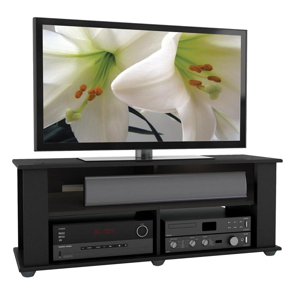 CorLiving Bakersfield 48" Black TV Stand, , large