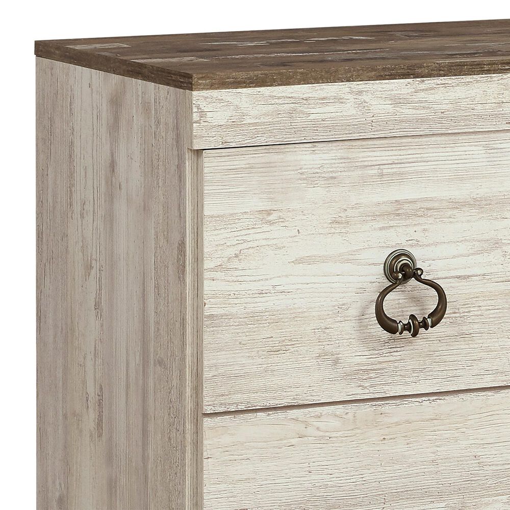 Ashley Willowton 60&quot; TV Stand in Whitewash, , large