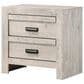 Crown Mark Valor 2-Drawer Nightstand in Light Gray, , large