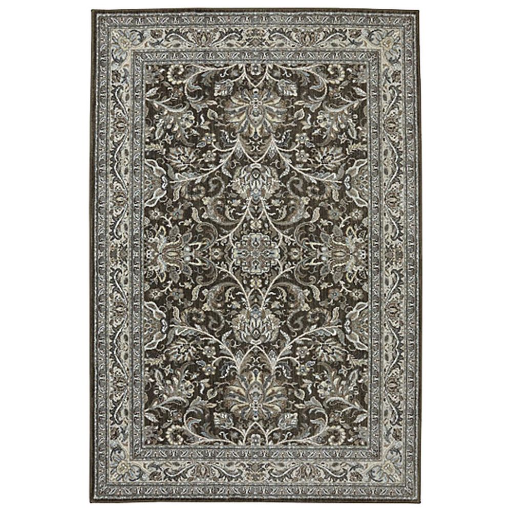 Karastan Euphoria Newbridge 90262-80062 6"6" x 9"6" Brown Area Rug, , large