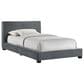 Mayberry Hill Brookhaven Upholstered Twin Panel Platform Bed in Gray, , large