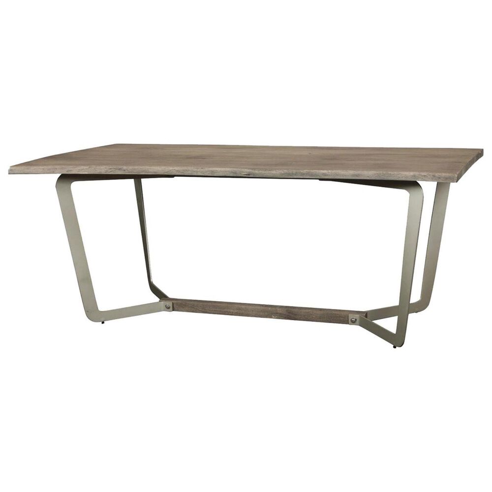 Shannon Hills Waverley Live Edge Dining Table in Sandblasted Gray Table Only Nebraska
