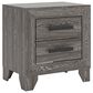 Ashley Sylveri 2-Drawer Nightstand in Gray, , large