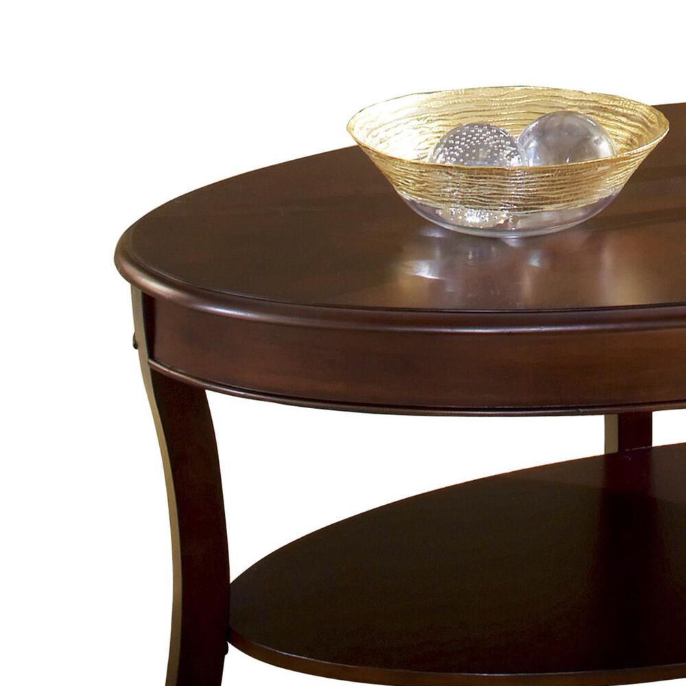 Crystal City Troy Cocktail Table in Brown Cherry, , large