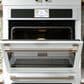 Cafe 30" Smart Double Electric Wall Oven with Convection in Matte White and Brushed Black, , large