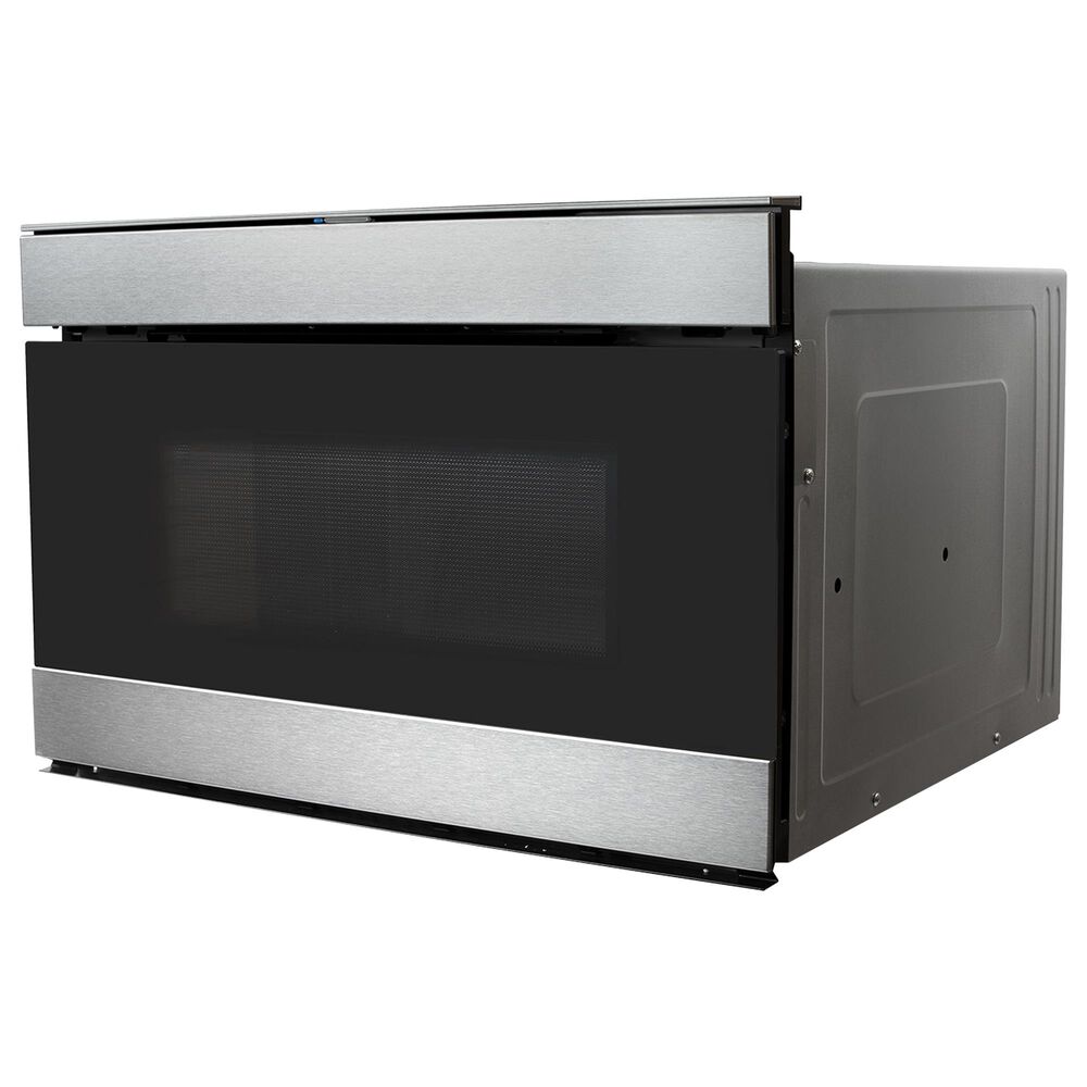 Almo Distributing 24" Flush Mount Microwave Drawer in Stainless Steel