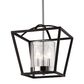 Golden Lighting Mercer 3-Light Mini Chandelier in Matte Black and Chrome, , large