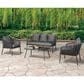 Furniture of America Myesha 4-Piece Patio Conversation Set in Light Gray, , large