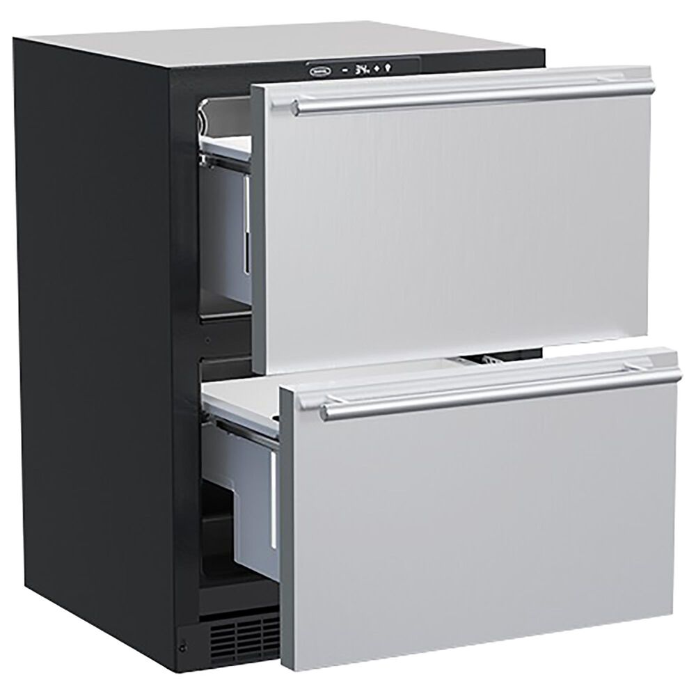 Marvel 5.0 Cu. Ft. 24&quot; Built-In Refrigerated Drawers in Stainless Steel, , large