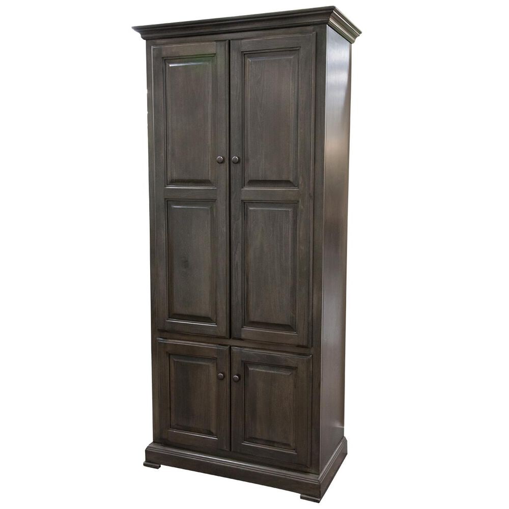 American Heartland Poplar Tall Double Door Pantry in Greystone, , large