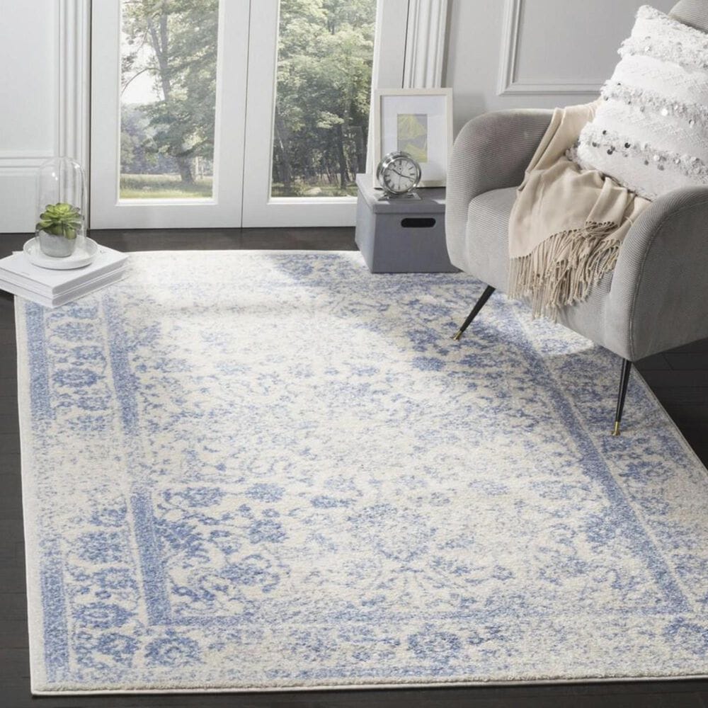 Safavieh Adirondack ADR109L 5"1" x 7"6" Ivory and Light Blue Area Rug, , large