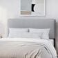 The Monday Company Emslie Upholstered Full Queen Headboard in Gray, , large