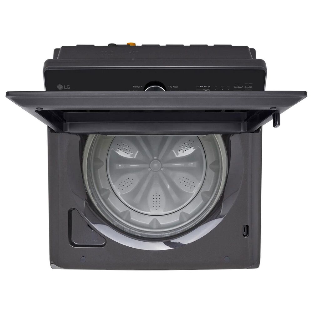 LG 5 Cu. Ft. Smart Top Load Washer and 7.3 Cu. Ft. Electric Dryer Laundry Pair in Platinum Black, , large