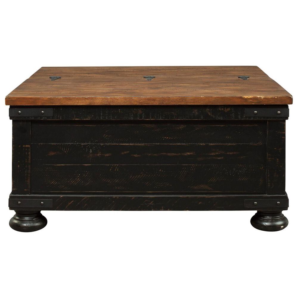Ashley Valebeck Square Lift Top Coffee Table in Black and Brown, , large