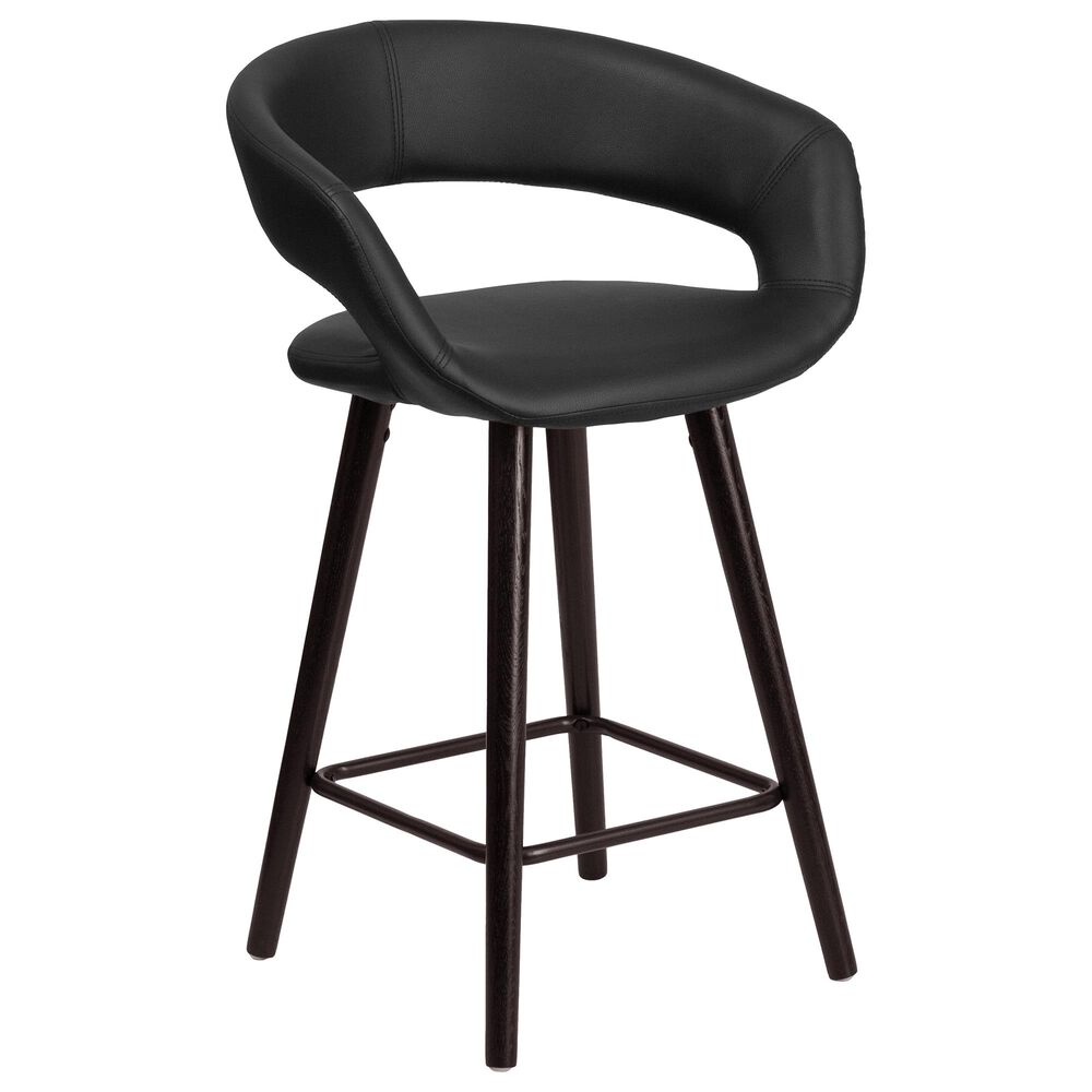 Flash Furniture Brynn 23.75" Counter Stool in Black, , large