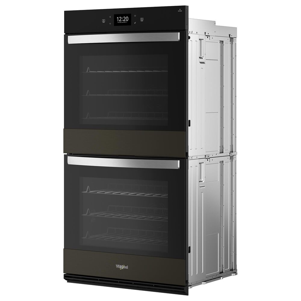 Whirlpool 30&quot; Double Smart Wall Oven with Air Fry in Black Stainless Steel, , large