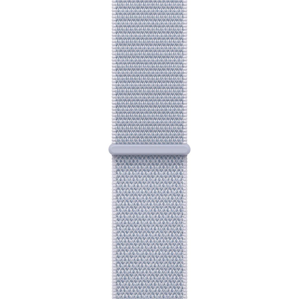 Apple Watch SE GPS + Cellular 40mm Silver Aluminum Case with Blue Cloud Sport Loop, , large