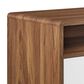 Modway Transmit 1 Drawer and Shelf Wall Mount Nightstand in Walnut White, , large