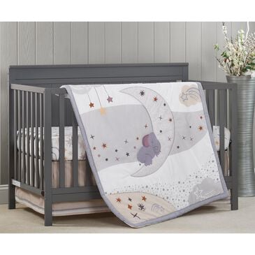 Oxford Baby Star Gazer 3-Piece Baby Crib Nursery Bedding Set in White and Beige, , large