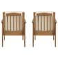 Hearth and Haven Casa Outdoor Club Chair with Cream Cushion in Brown (Set of 2), , large