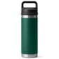 YETI Rambler 18 Oz Water Bottle with Chug Cap in Black Forest Green, , large