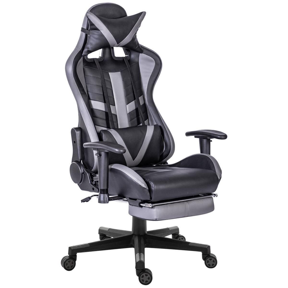 New Era Holding Group LTD High Back Gaming Chair in Gray and Black