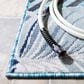 Safavieh Cabana CBN447K 4" x 6" Aqua and Navy Indoor/Outdoor Area Performance Rug, , large