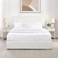 Hearth and Haven Liv Queen Storage Platform Bed in Ivory, , large